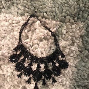 Black beach elegant necklace